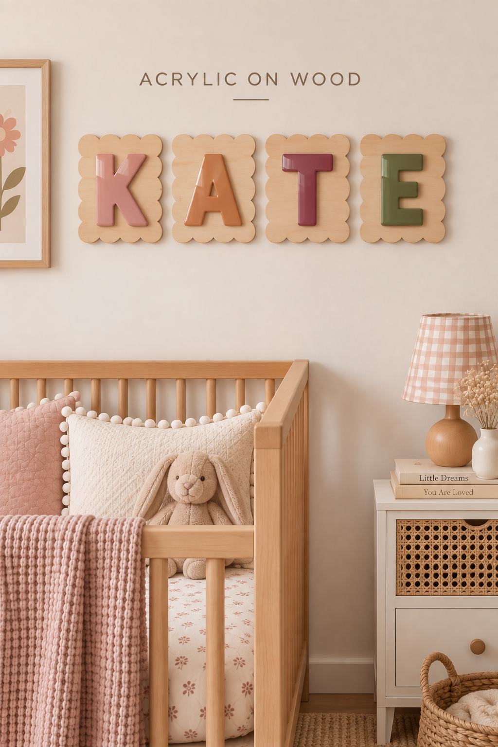 Personalised Scalloped Name Sign