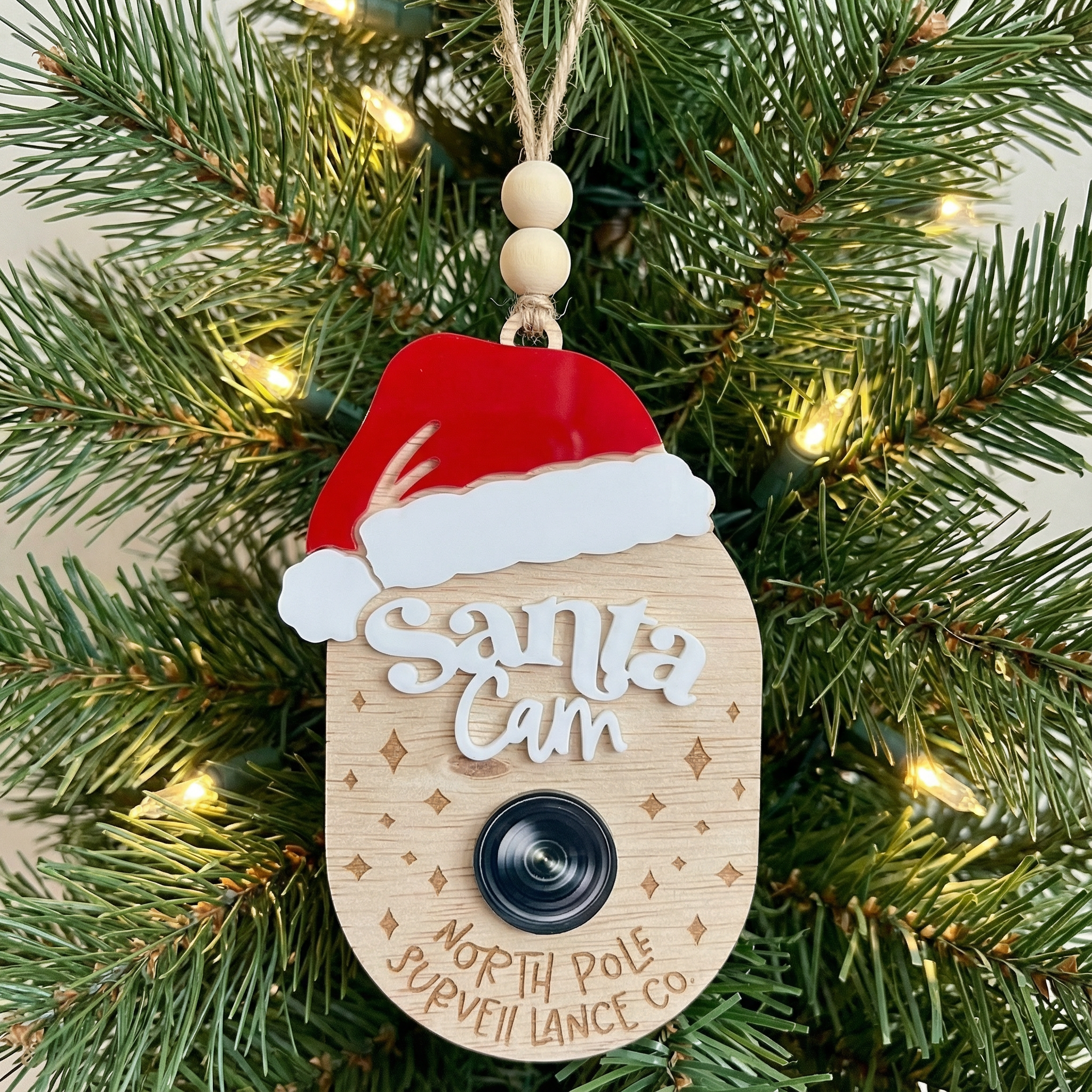 Santa Cam Ornament – North Pole Surveillance Co.