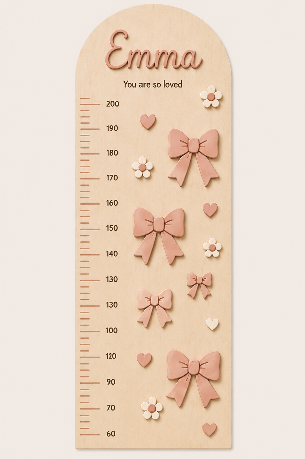 Personalised Wooden Height Chart - Themed