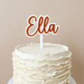 Double-Layer Acrylic Cake Topper – Single Word / Single Name