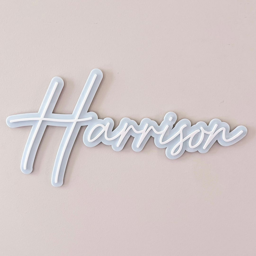 Double Mounted Name Signs