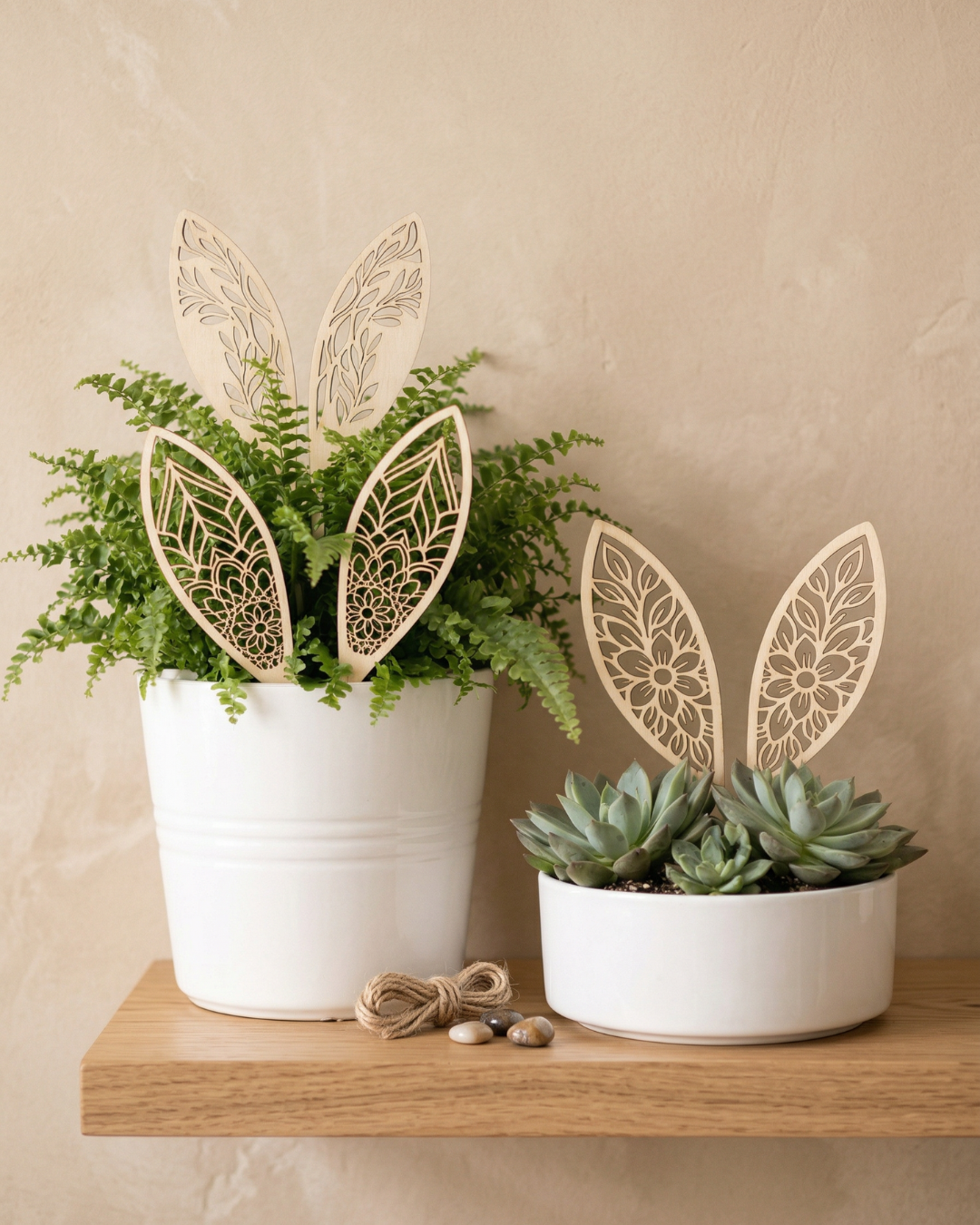 Wooden Whimsical Bunny Ears