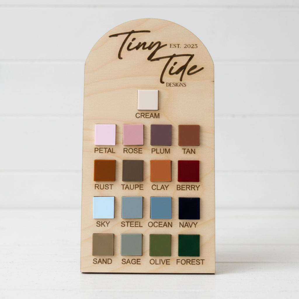 Double-Layer Acrylic Cake Topper – Custom Phrase / Name