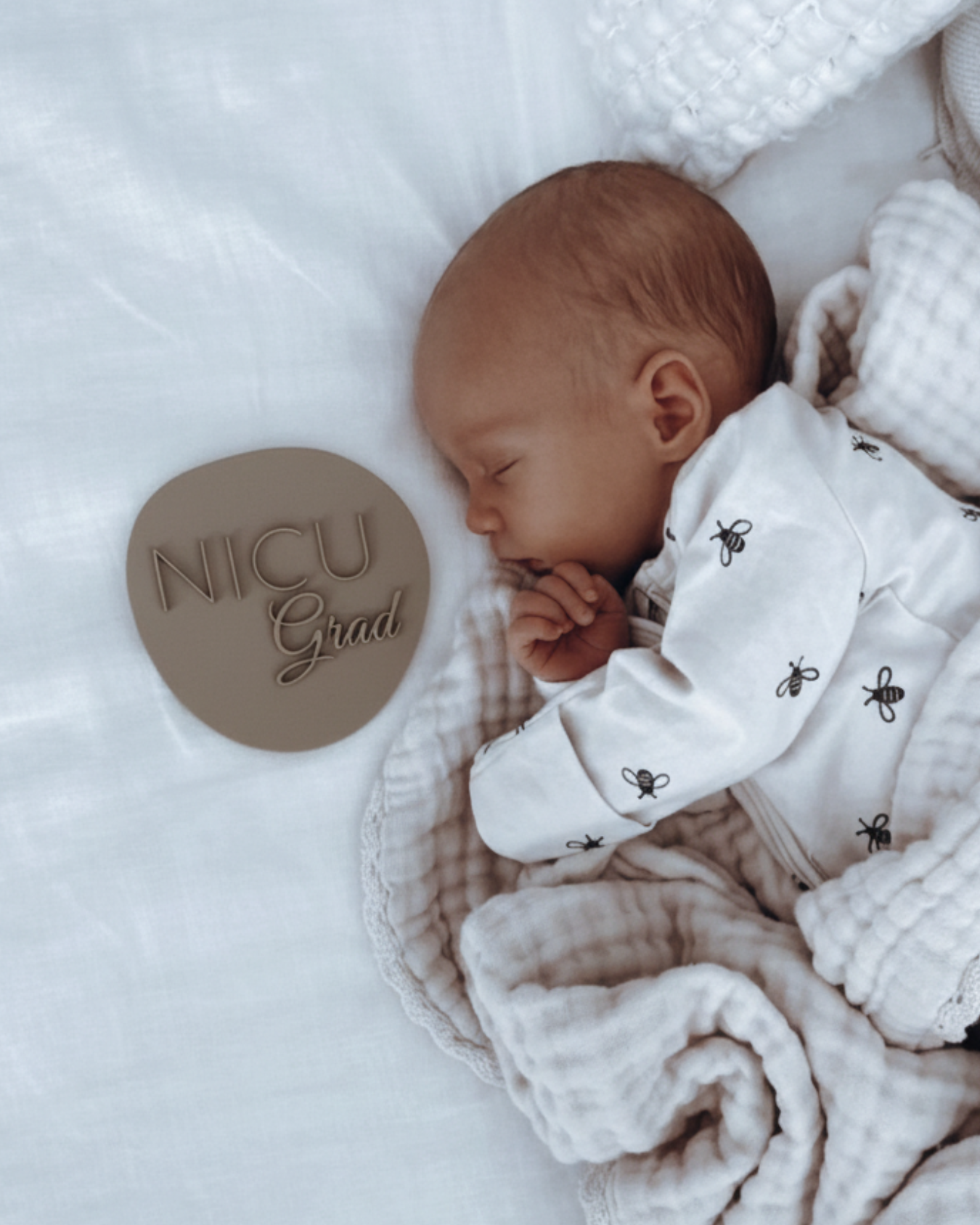 Acrylic Announcement Discs - Double Name