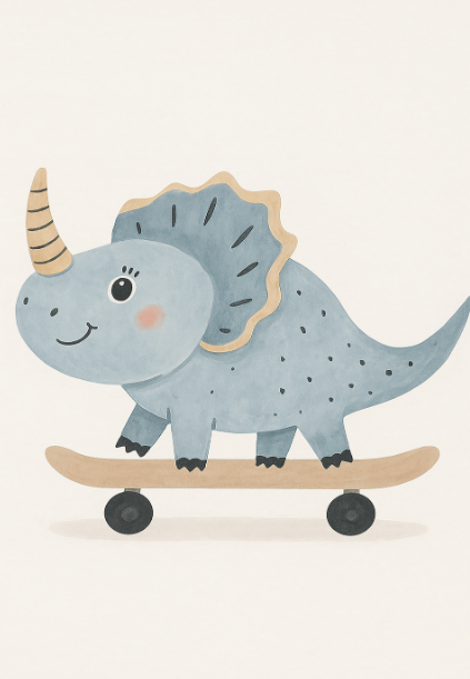 Skating Dinosaur