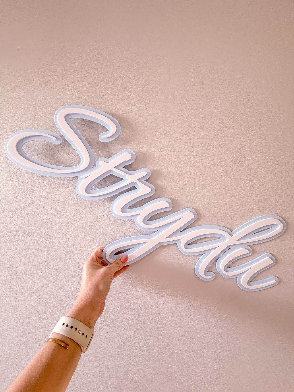 Double Mounted Name Signs