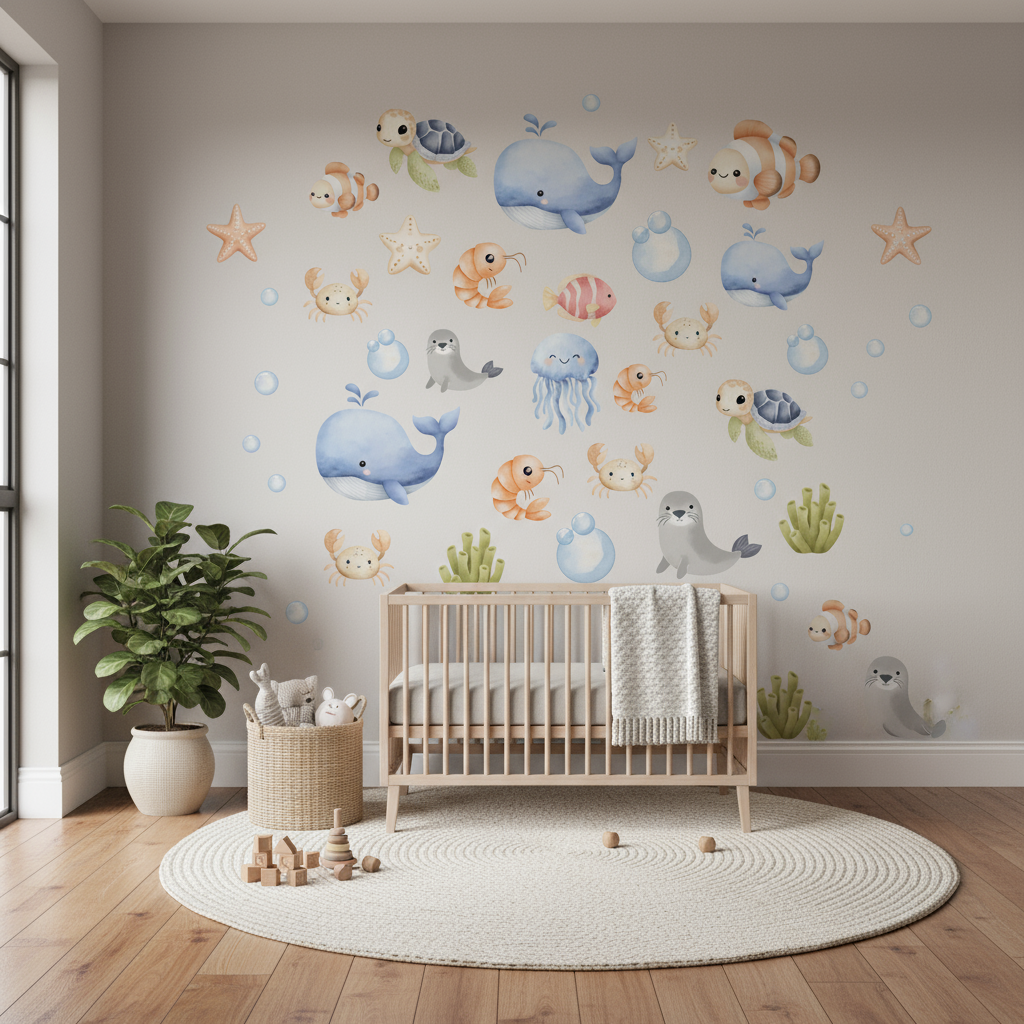 Under The Sea Wall Stickers Set