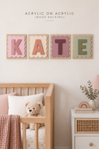 Personalised Scalloped Name Sign