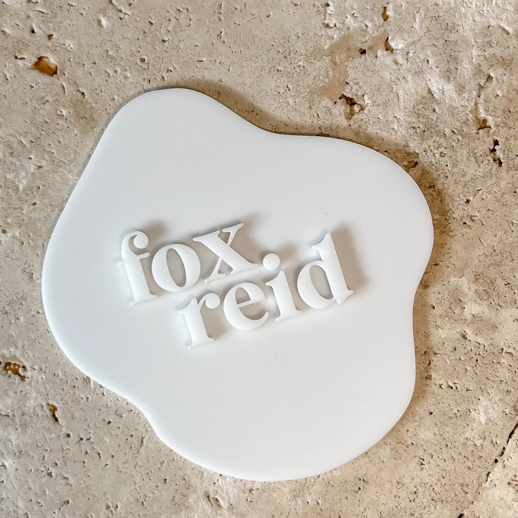 Acrylic Announcement Discs - Double Name