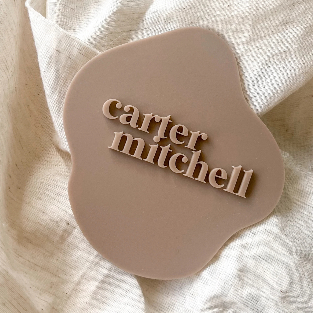 Acrylic Announcement Discs - Double Name