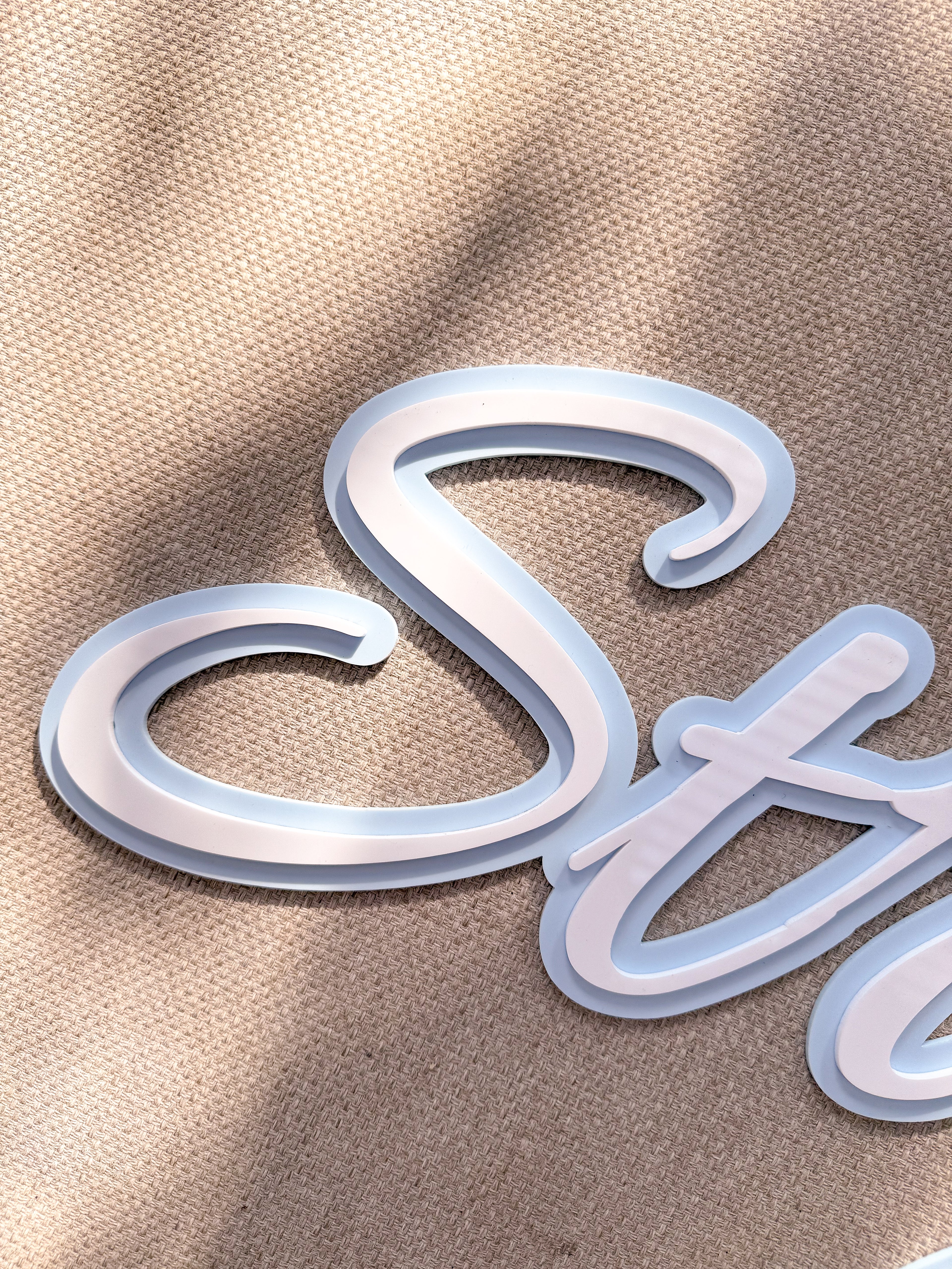 Double Mounted Name Signs