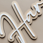 Personalized Double Mounted Name Sign