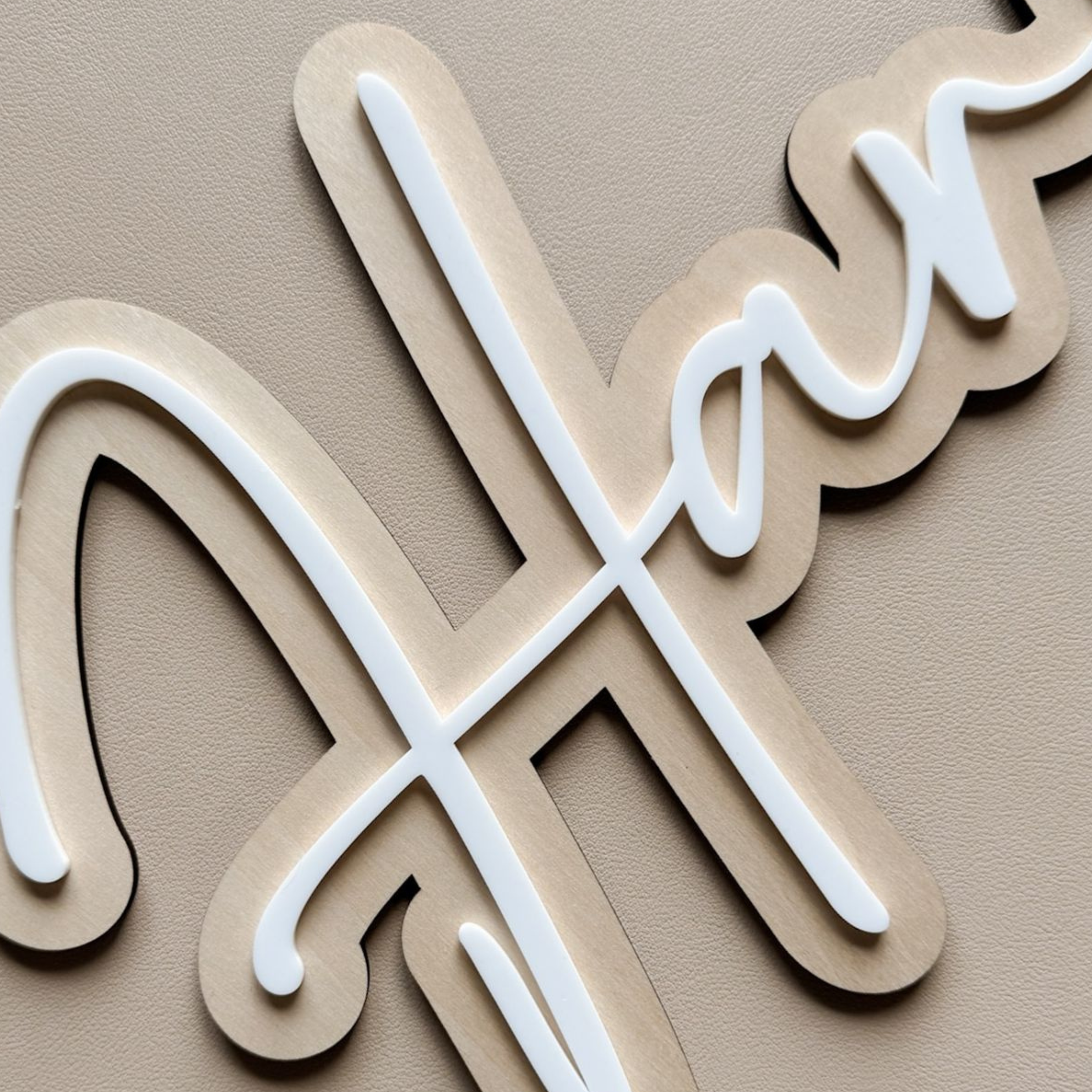 Double Mounted Name Signs