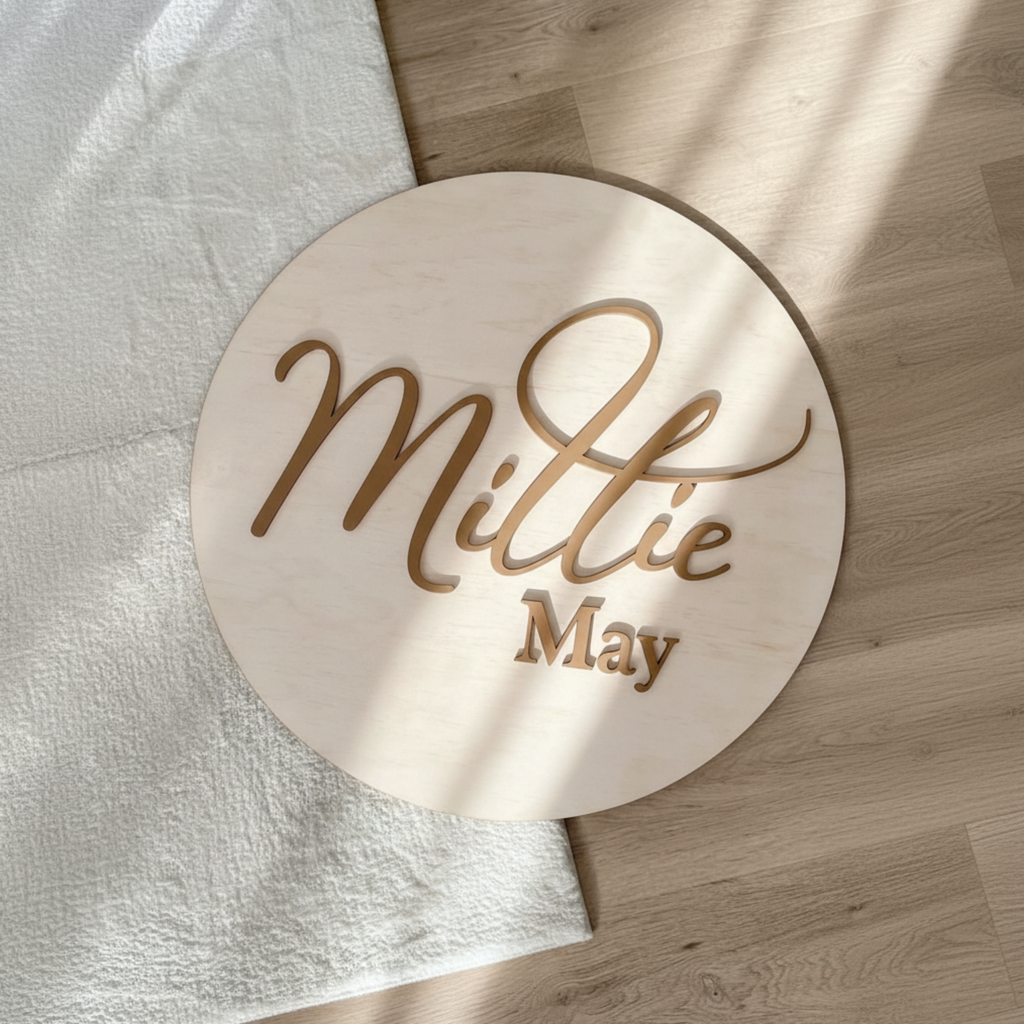 Circle Double Name Sign