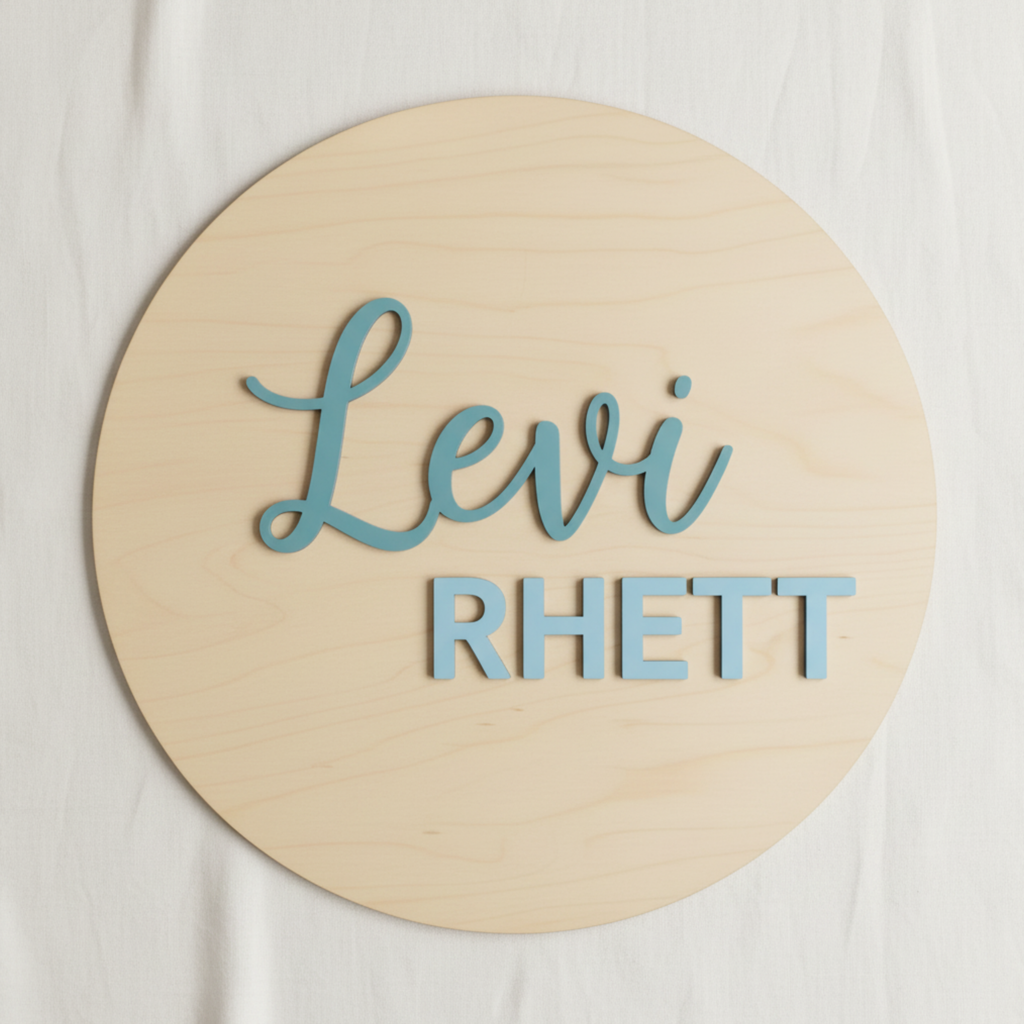 Circle Double Name Sign