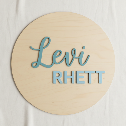 Circle Double Name Sign