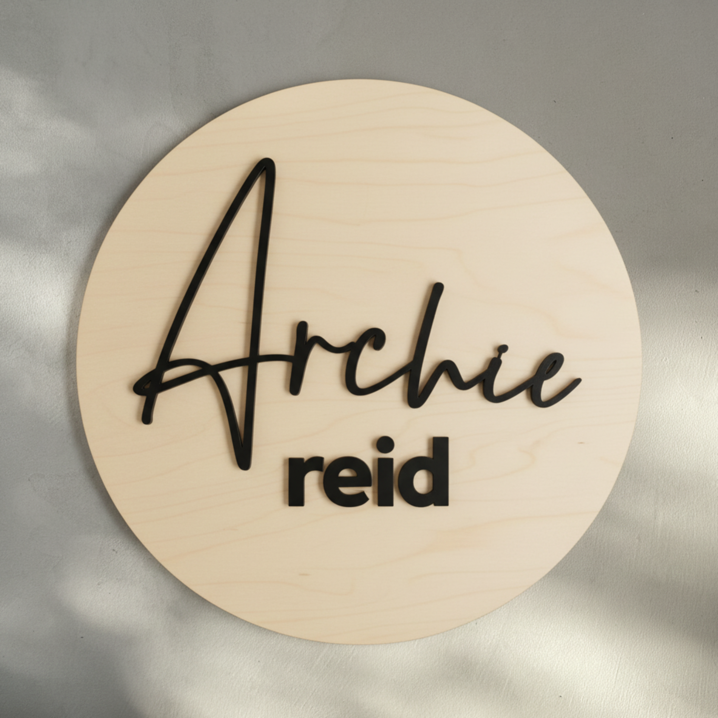 Circle Double Name Sign