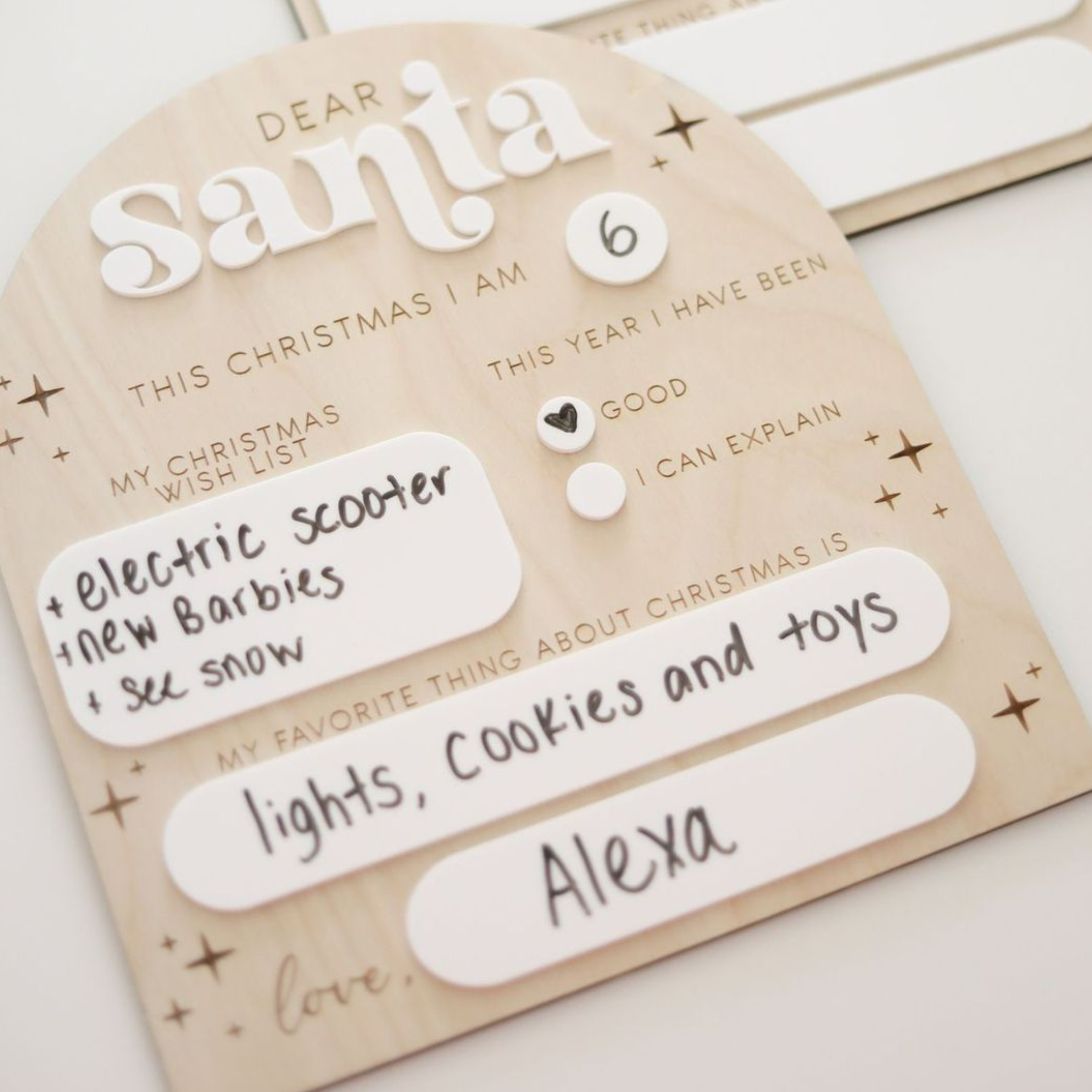 Dear Santa Christmas Board