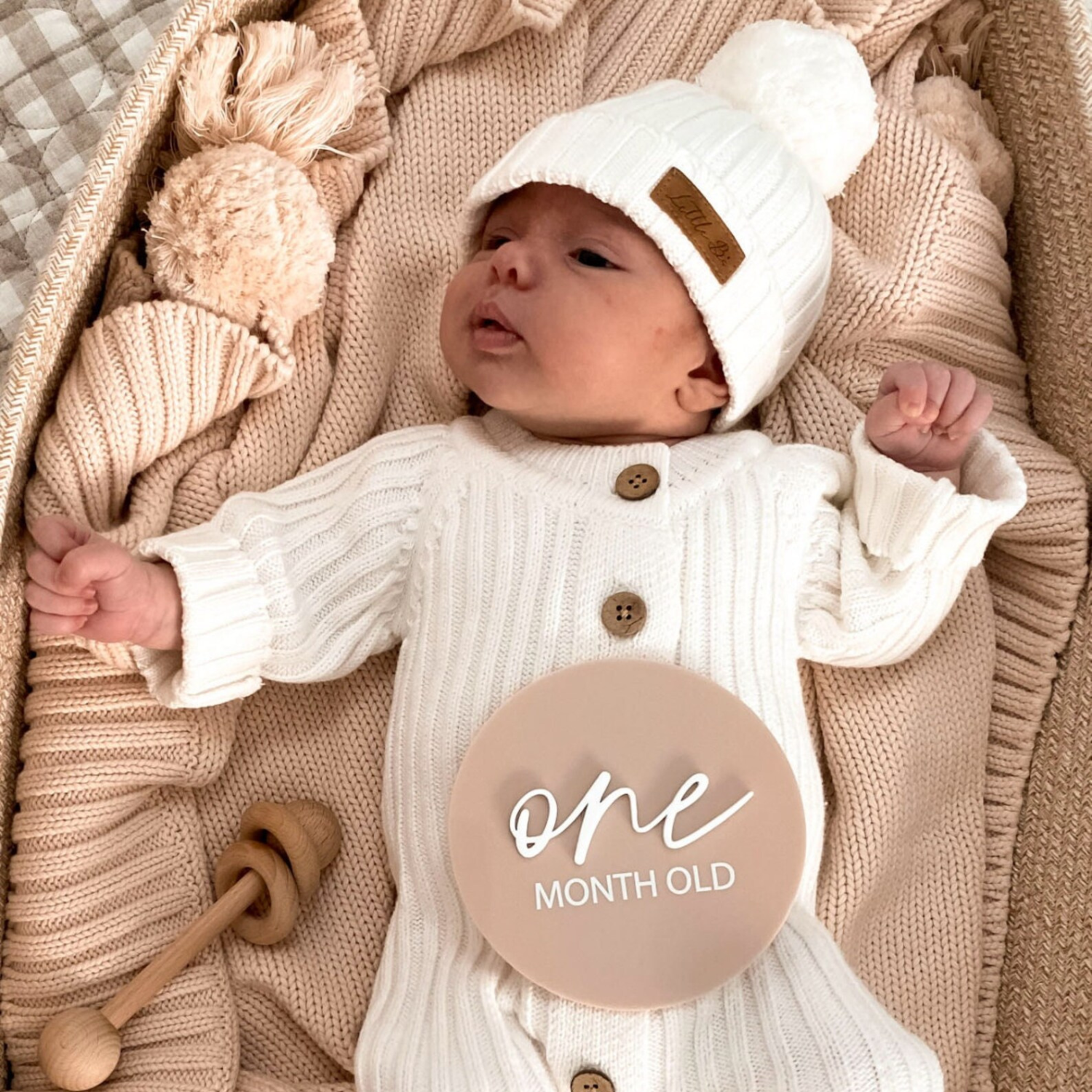 Baby Milestone Disc Set – Acrylic Colour