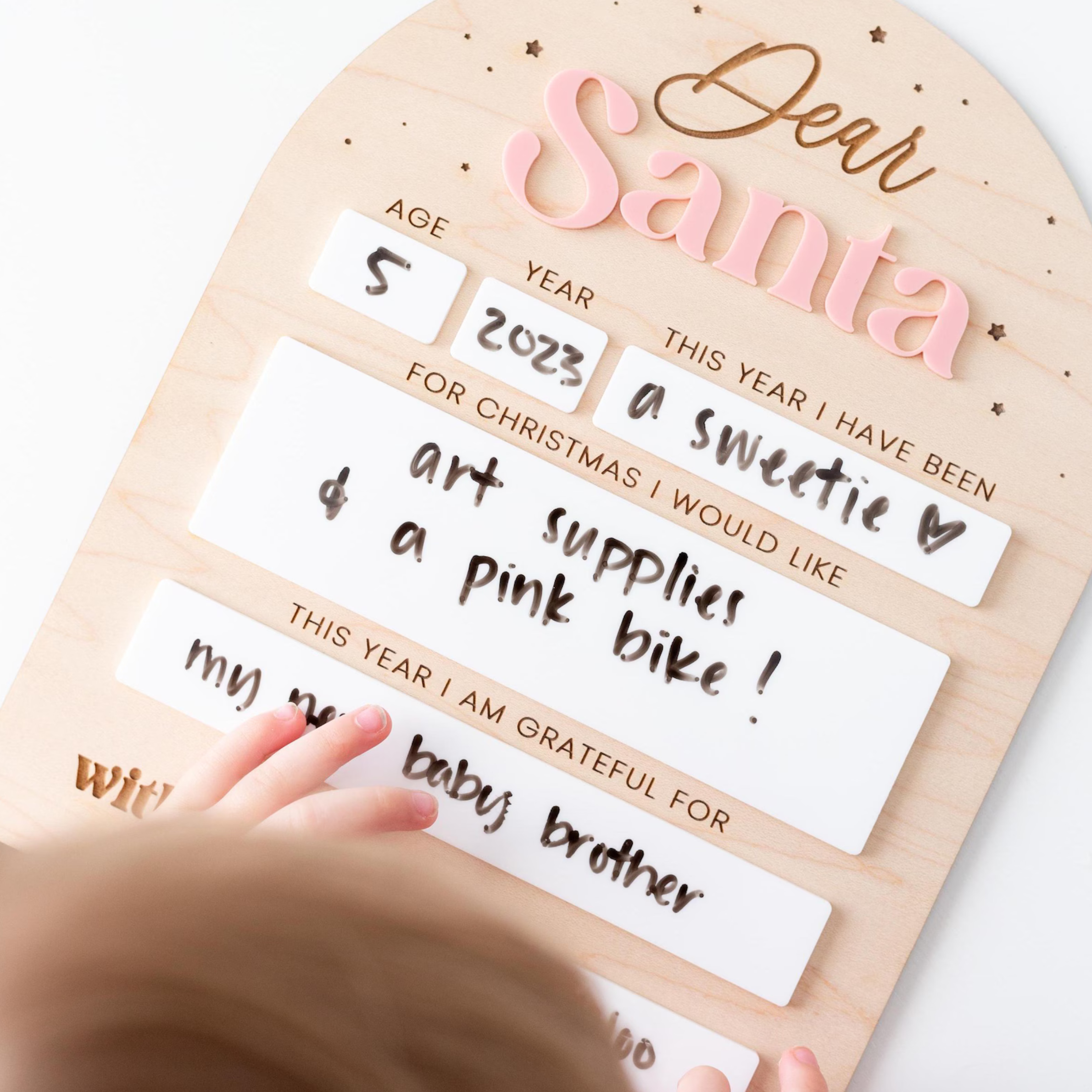 Dear Santa Christmas Board