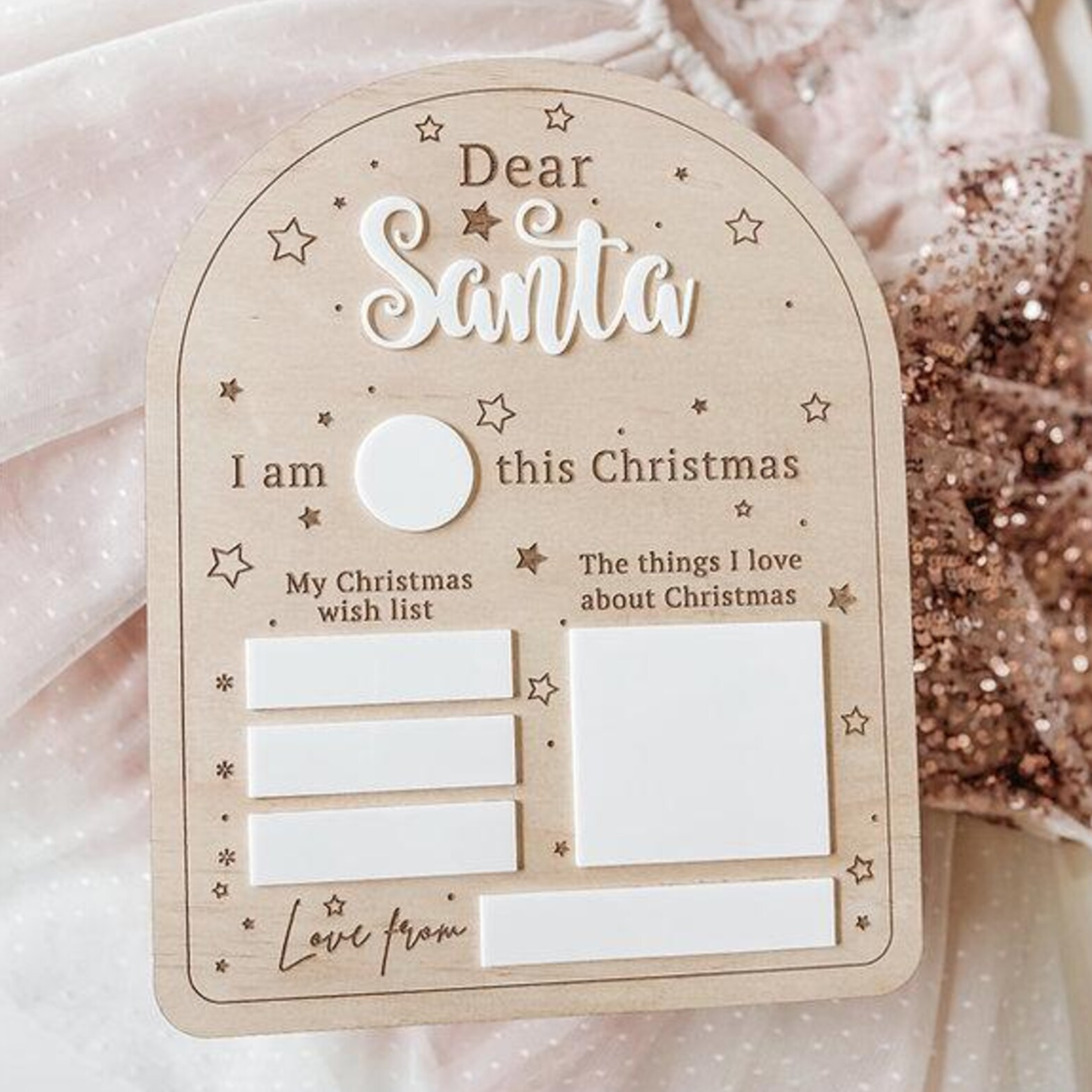 Dear Santa Christmas Board