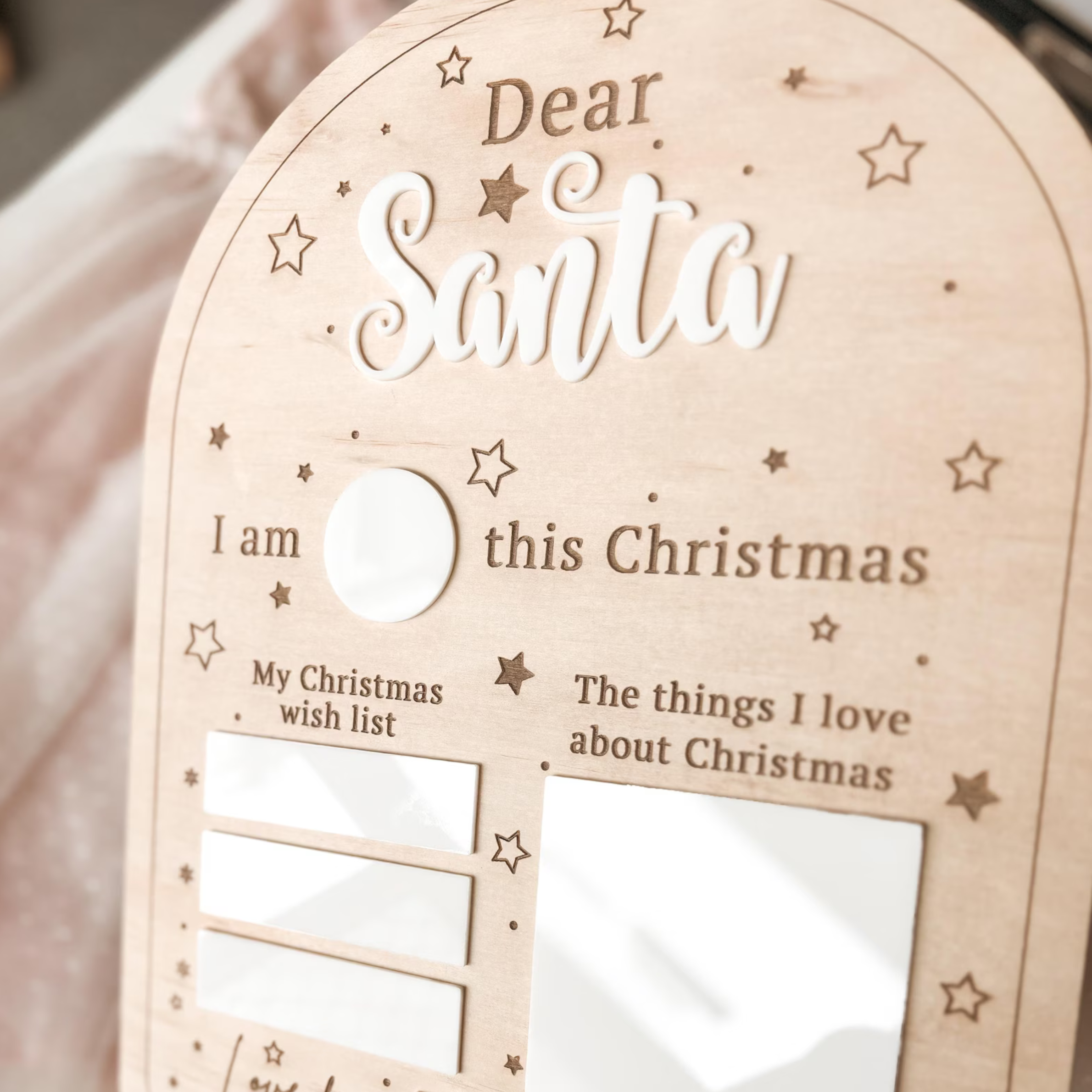 Dear Santa Christmas Board
