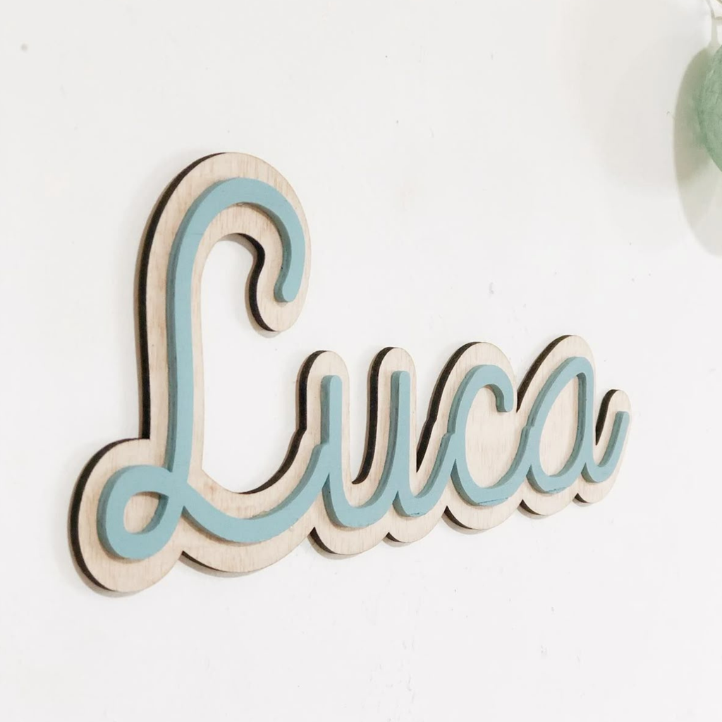 Double Mounted Name Signs