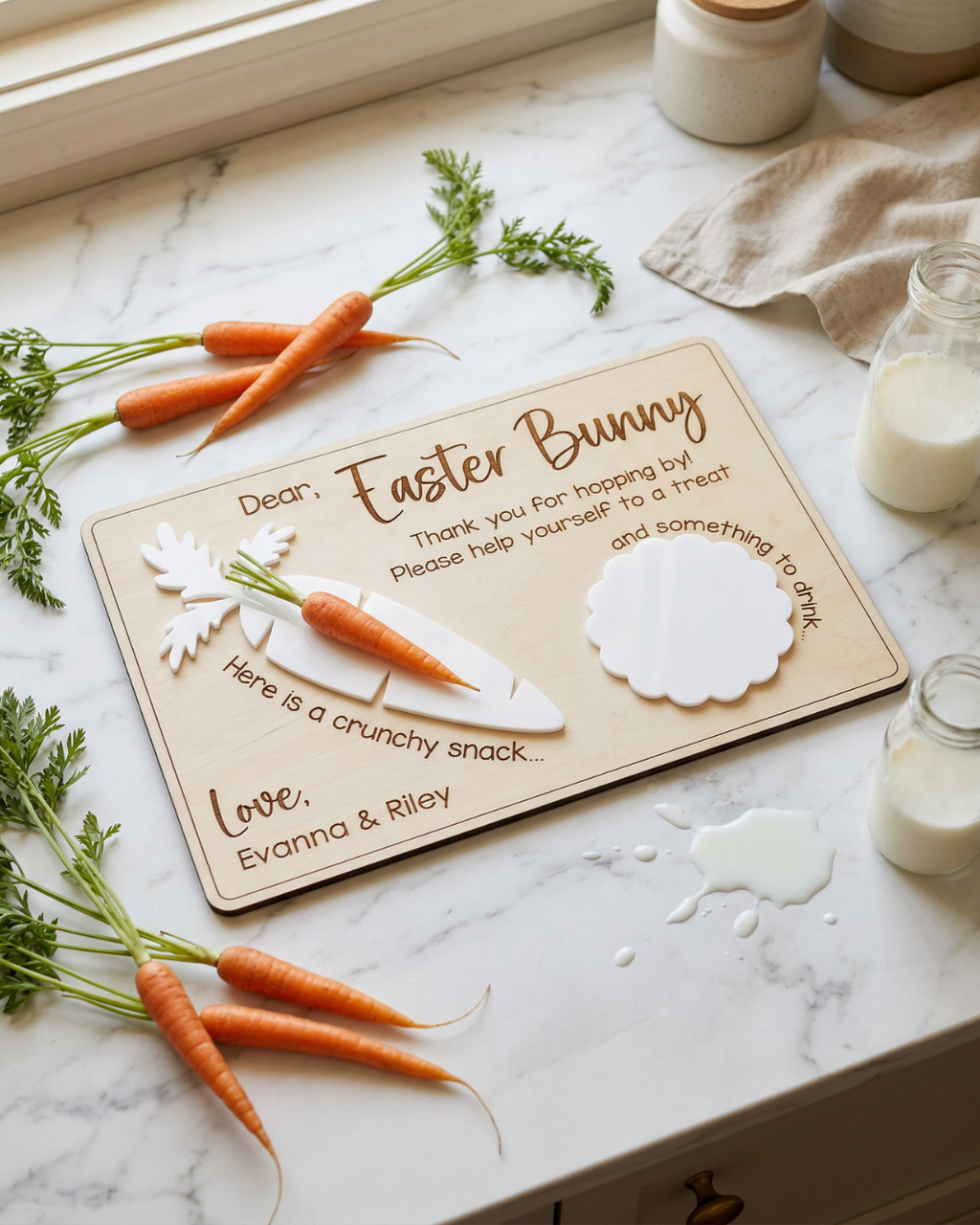 Personalised Easter Bunny Treat Board