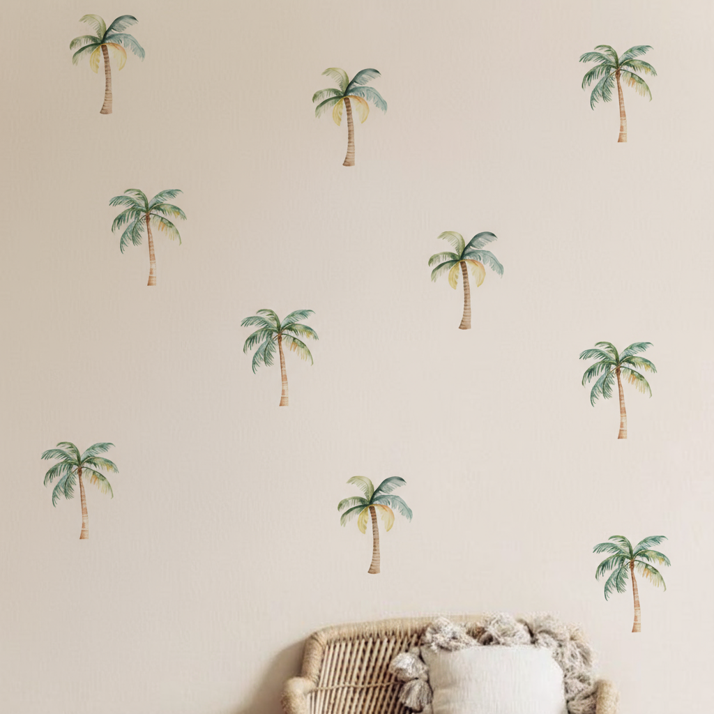 Palm Tree Wall Sticker Set