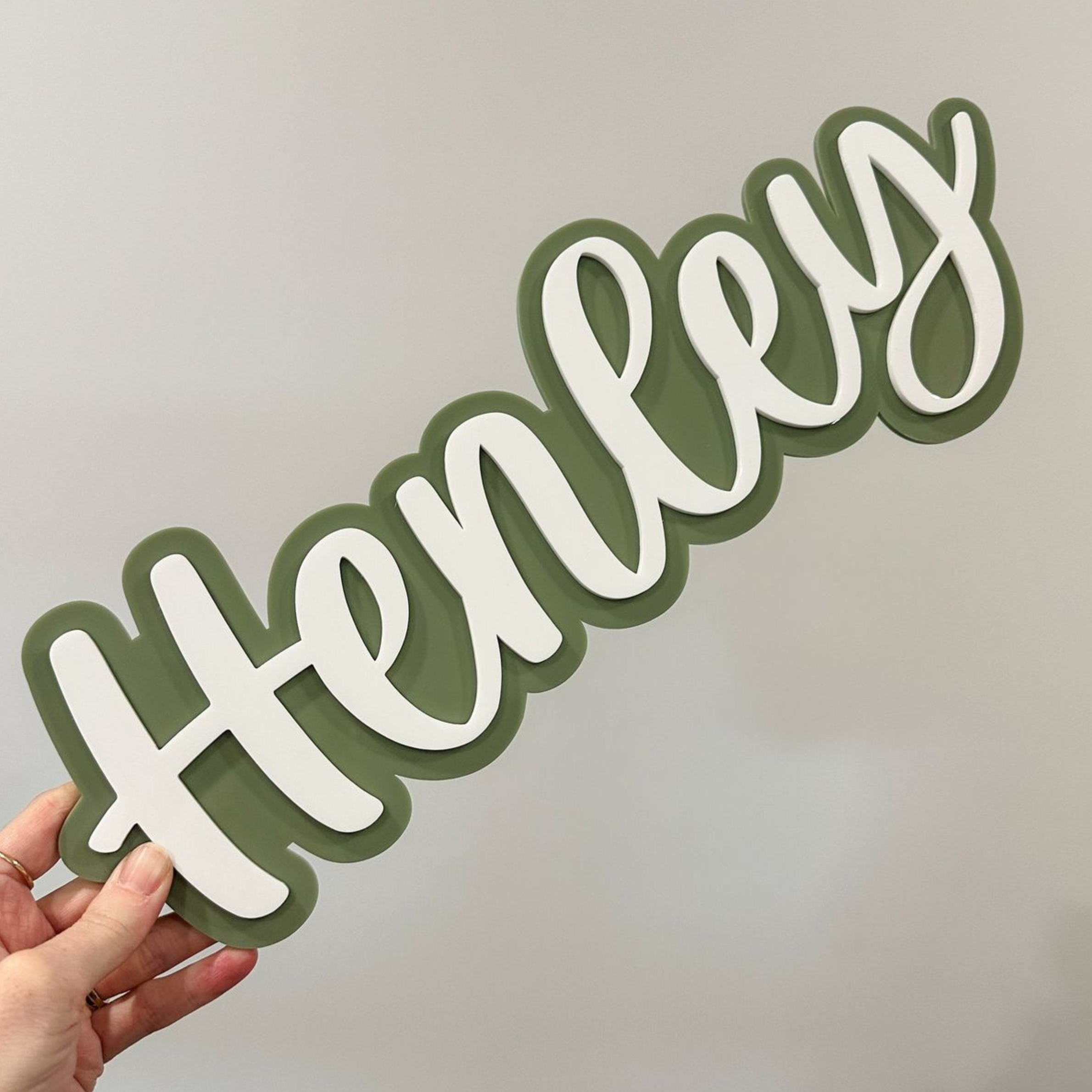 Double Mounted Name Signs