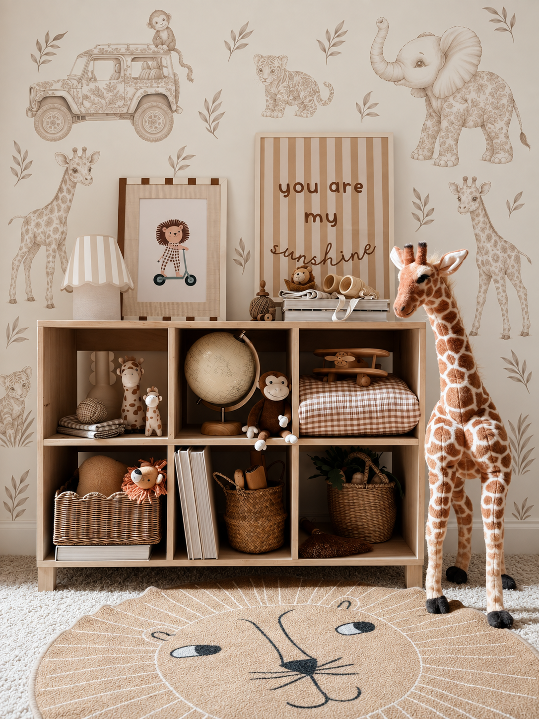 Neutral Safari Wall Sticker Set