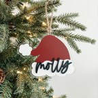 Personalised Santa Hat Ornament
