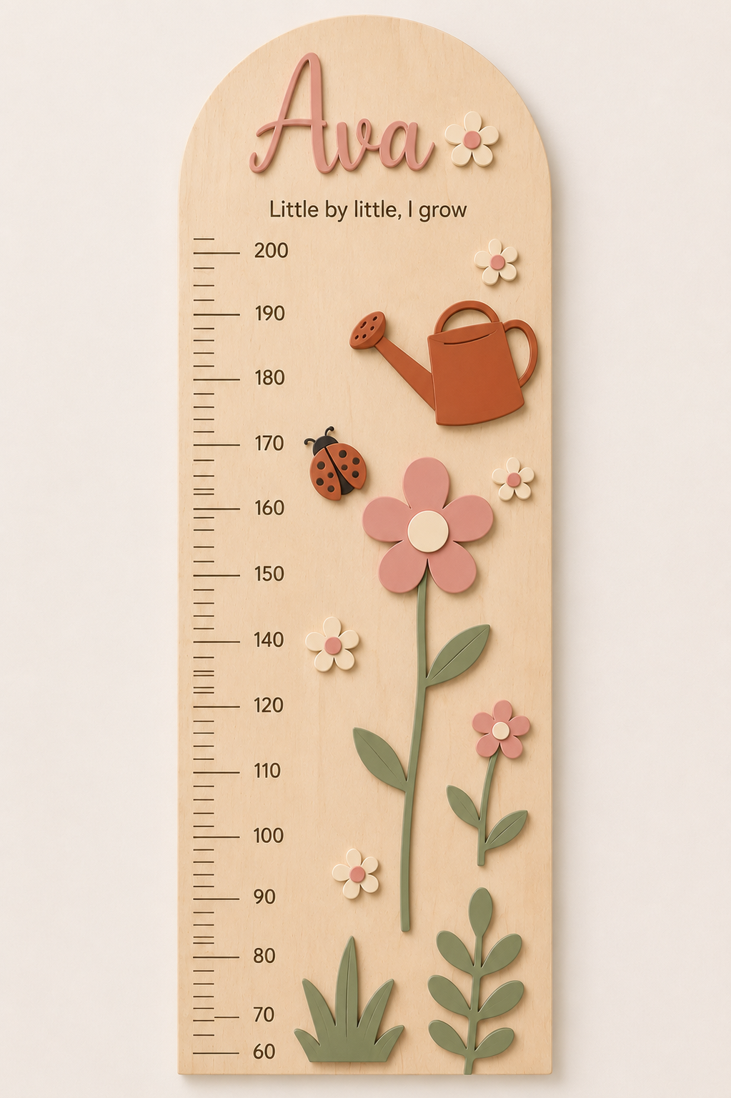 Personalised Wooden Height Chart - Themed