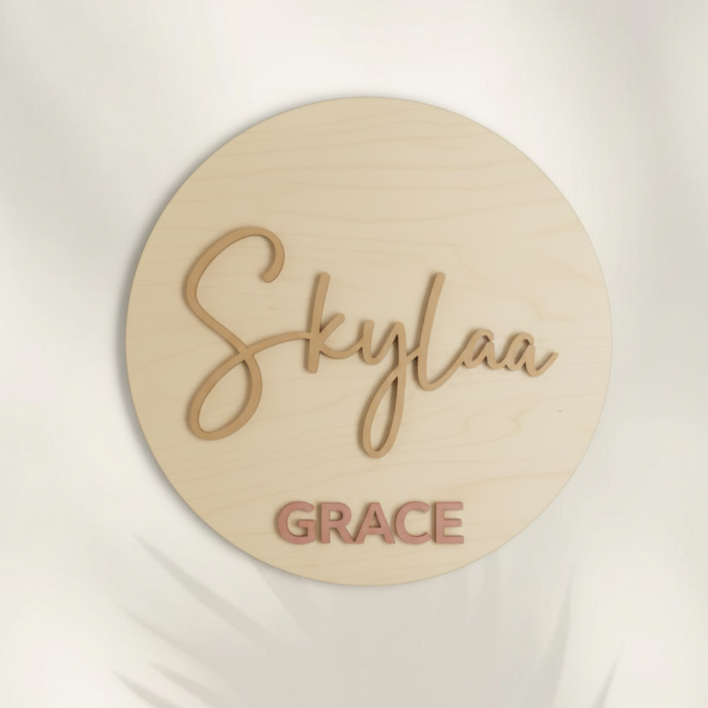Baby Name Announcement Discs
