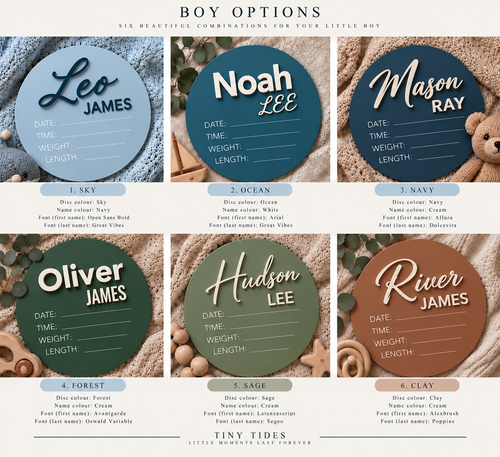 Acrylic Baby Arrival Disc