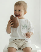 Easter Oversized White Tee with Text