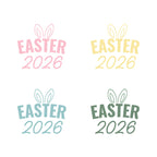 Easter Oversized White Tee with Text