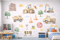 Construction Day Wall Stickers Set