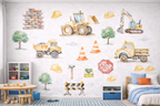 Construction Day Wall Stickers Set