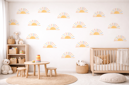 Boho Sunrise Wall Stickers Set