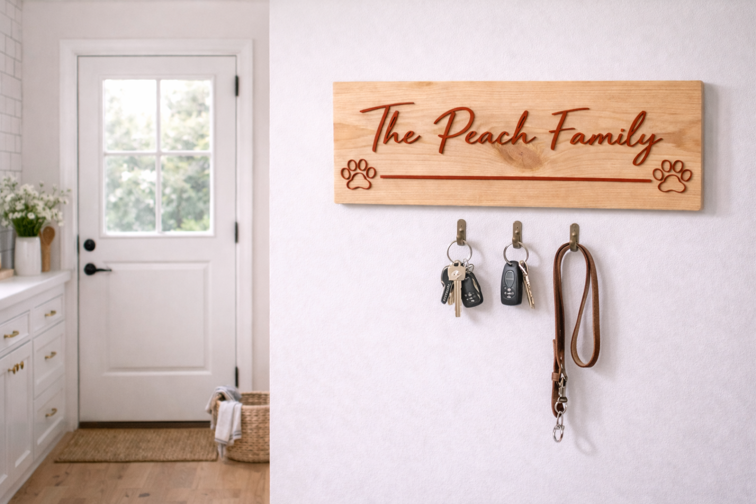 Wooden Personalised Family Sign