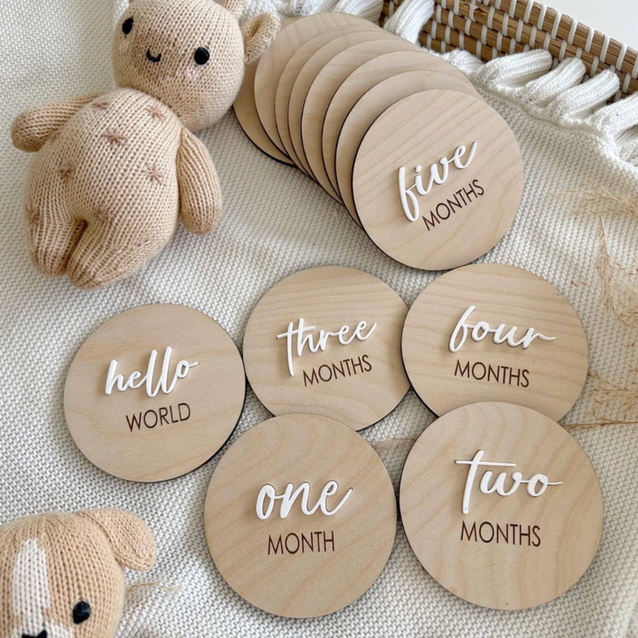 Baby Milestone Disc Set – Gender Neutral