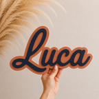 Personalized Double Mounted Name Sign
