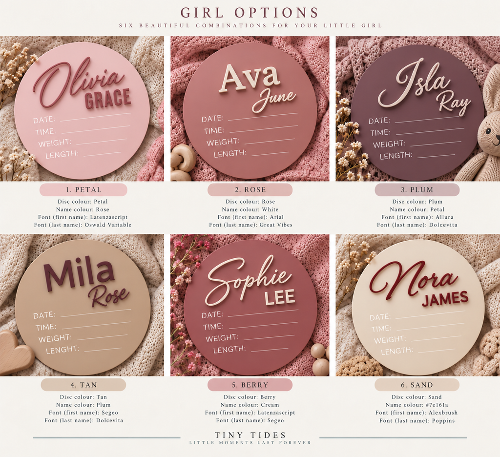 Acrylic Baby Arrival Disc