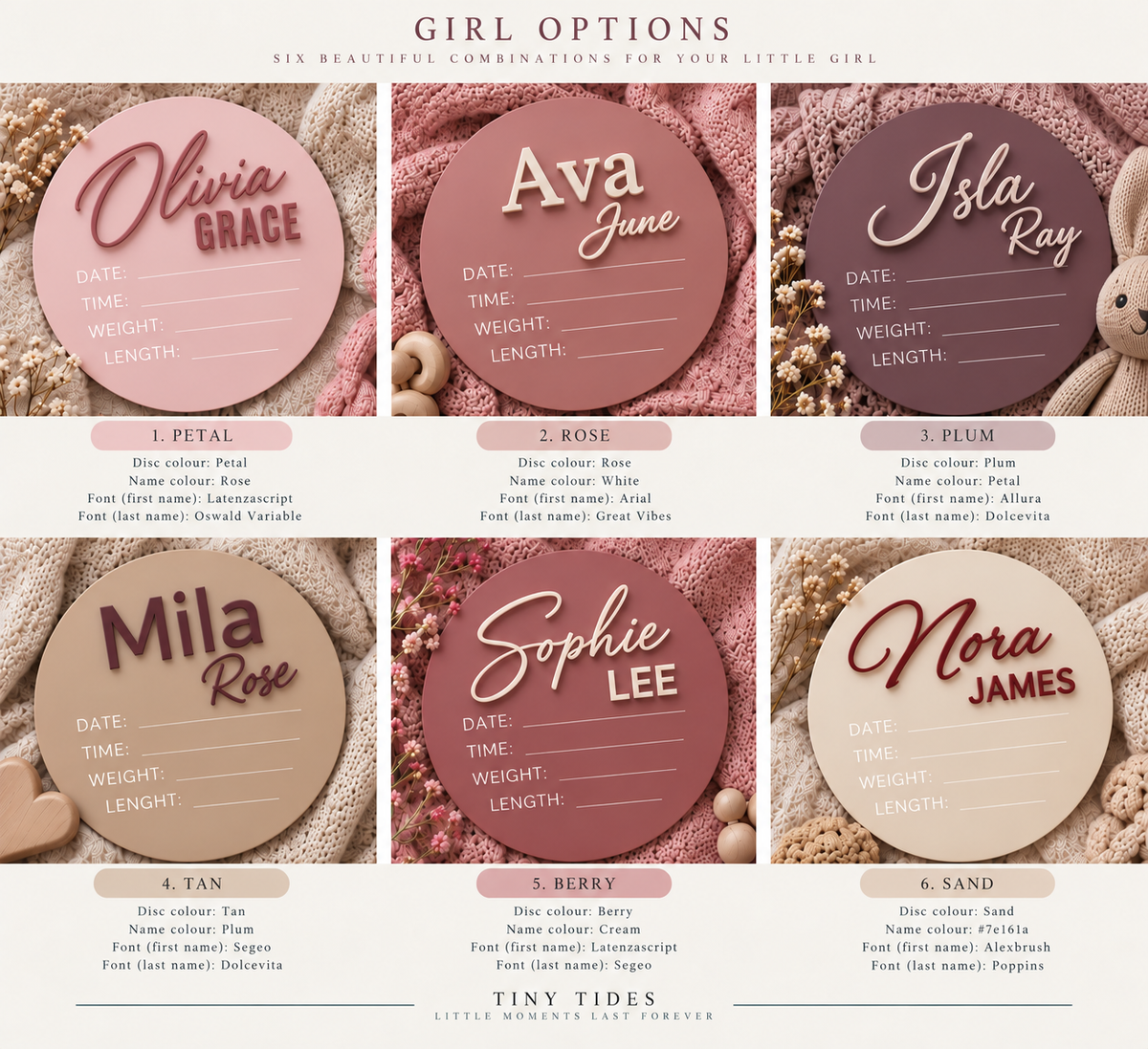 Acrylic Baby Arrival Disc