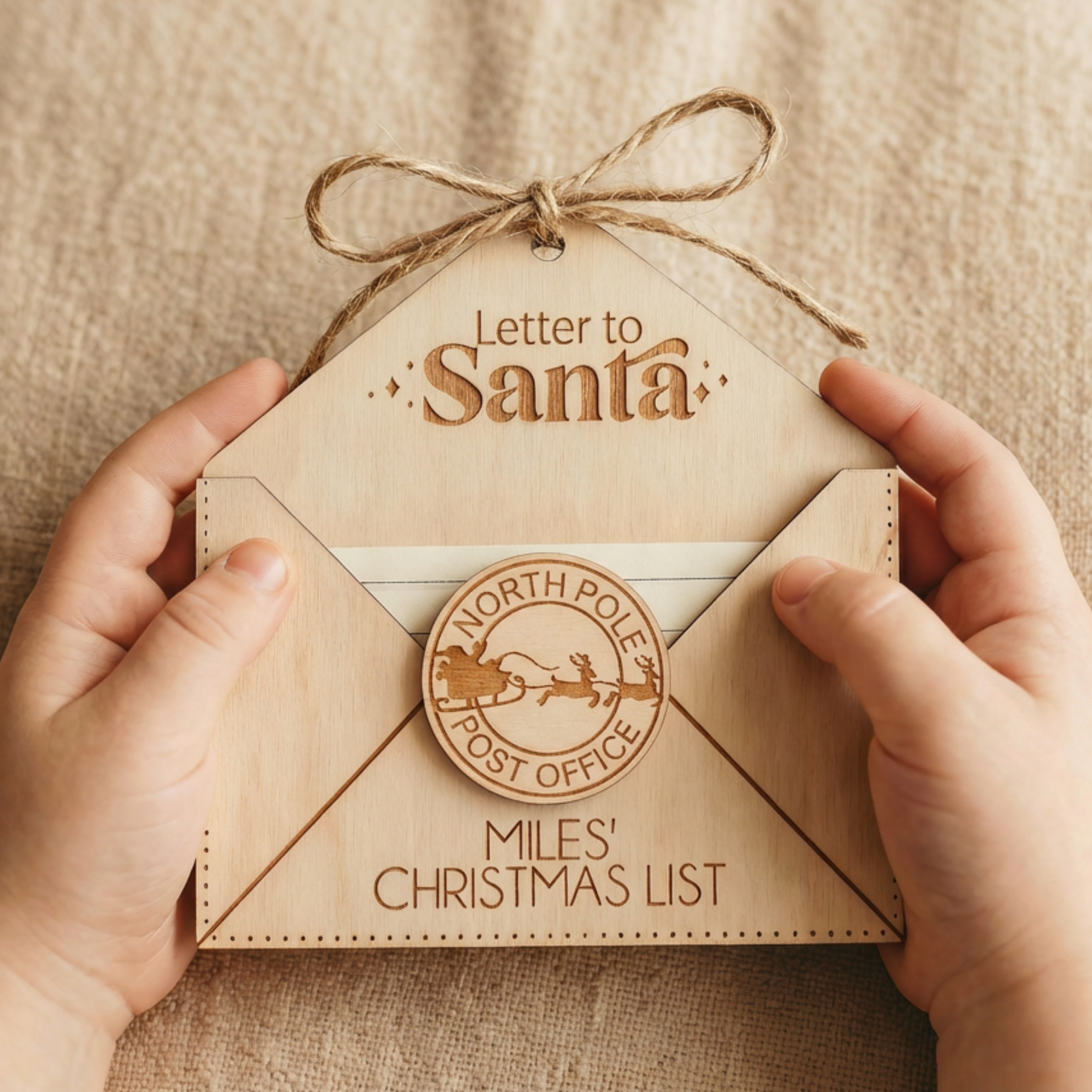 Letter to Santa – Wooden Keepsake Envelope