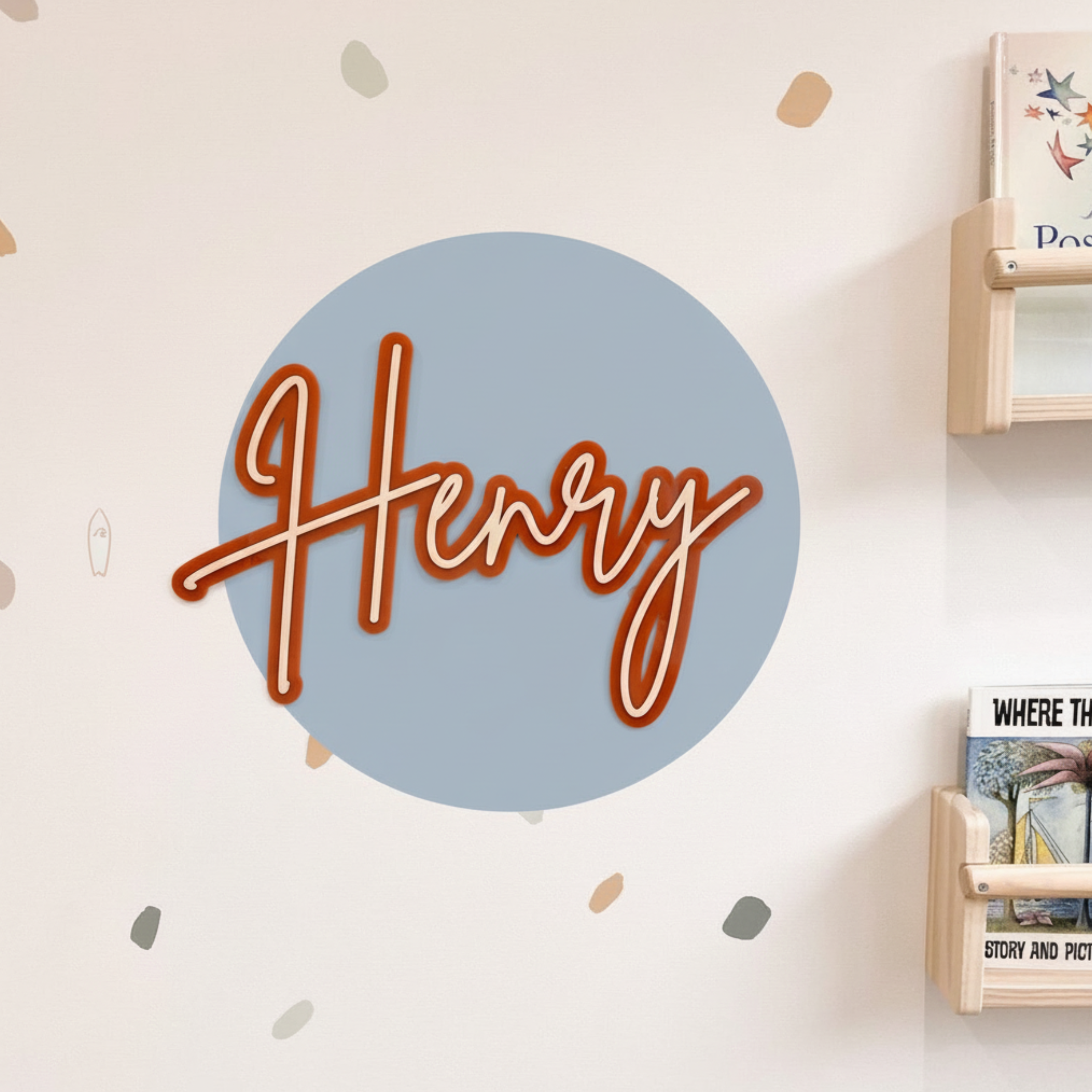 Double Mounted Name Signs