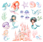 Ocean Magic Wall Stickers Set