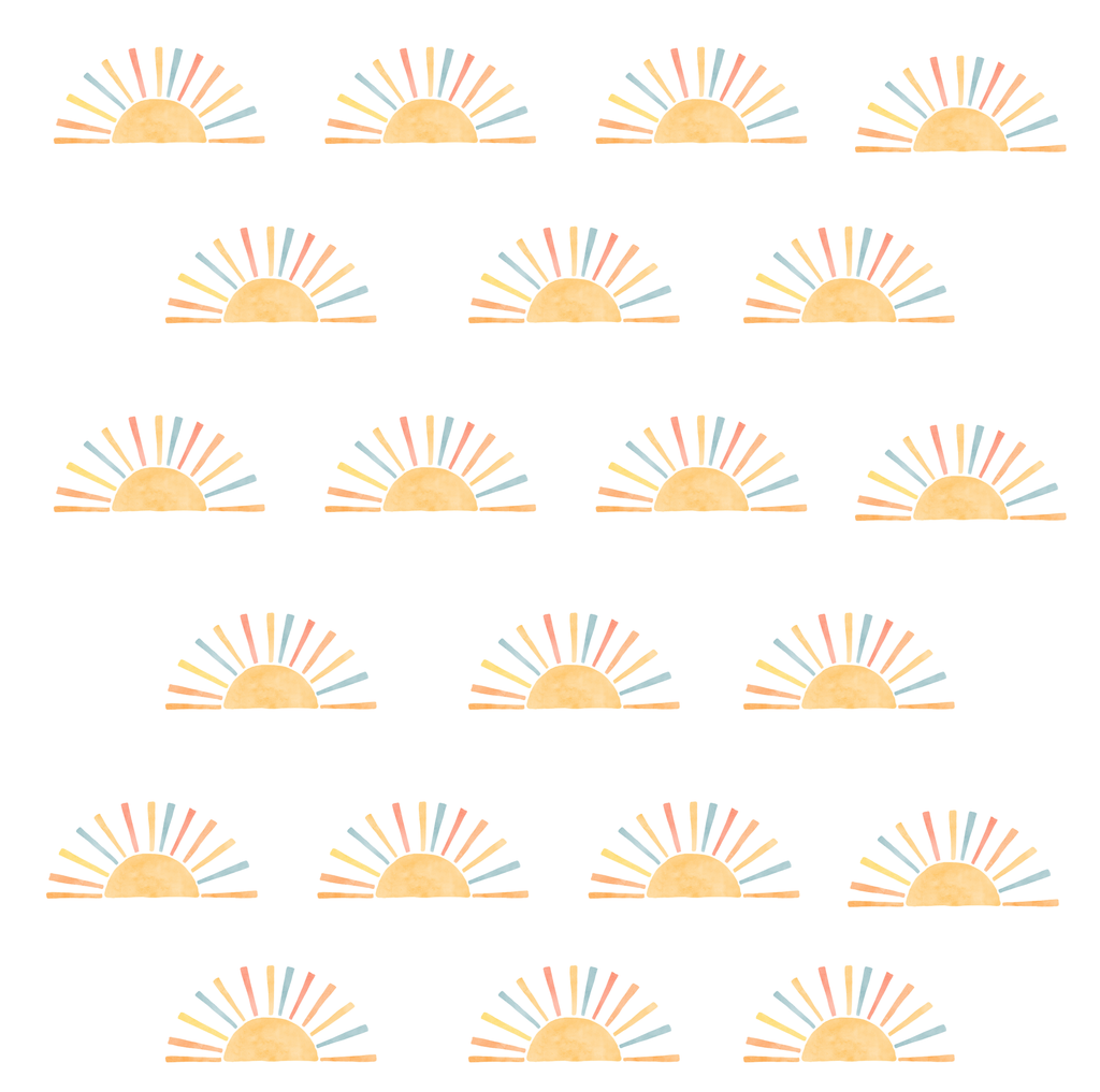 Boho Sunrise Wall Stickers Set