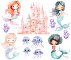 Ocean Magic Wall Stickers Set